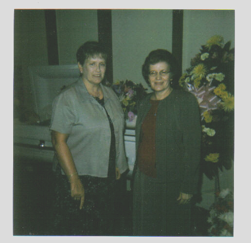 Edith & Patsy At momma's  funeral