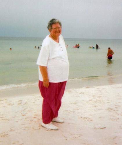 momma at the ocean 